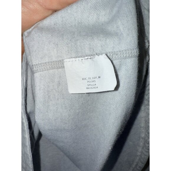 BYLT Premium Basics Short Sleeve T-Shirt Drop Cut Light Gray Size Medium Lux E - Picture 4 of 6